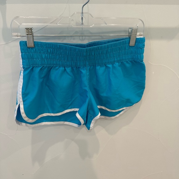 SOLDXhilaration XS Turquoise Running Shorts with White Trim - Picture 4 of 4